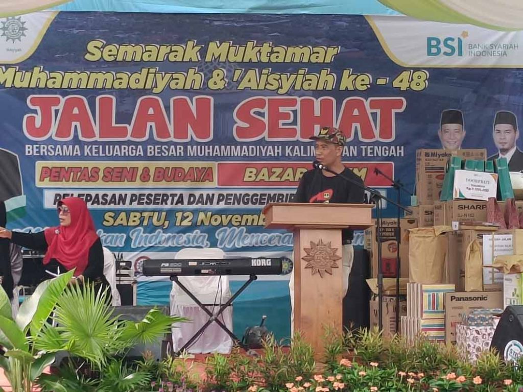 Muhammadiyah Kalteng Gelar Pelepasan Peserta Muktamar, Ada Jalan Sehat dan Bazaar UMKM CirebonMU