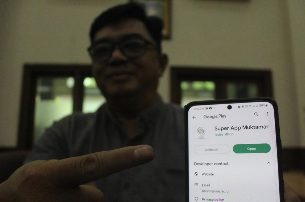 Panitia Muktamar Hari Ini Rilis Super apps Muktamar Muhammadiyah di Playstore CirebonMU