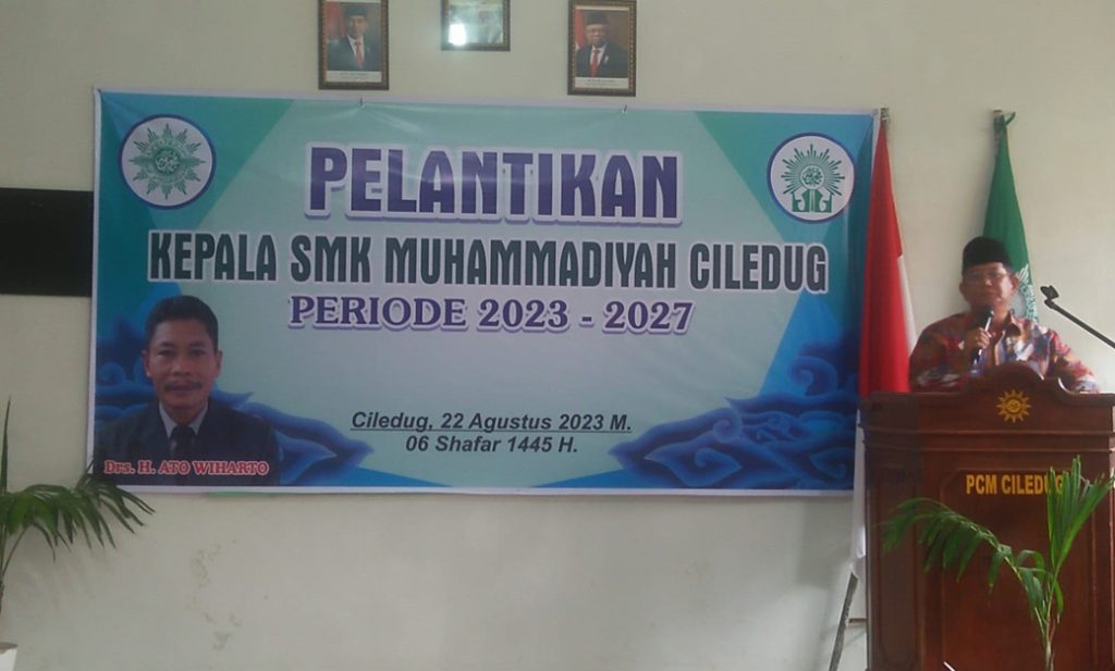 H. Ato Wiharto Kembali Pimpin SMK Muhammadiyah Ciledug Kab. Cirebon CirebonMU