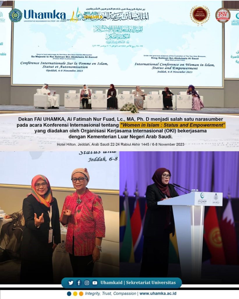 Dekan Fakultas Agama Islam UHAMKA Pandu Kegiatan Konferensi Internasional, Women in Islam CirebonMU