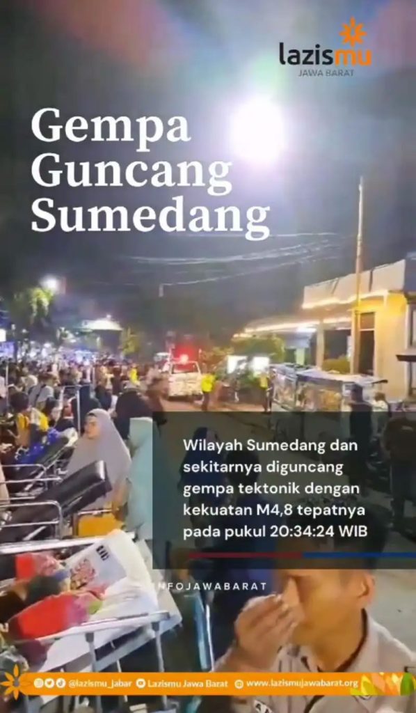 MDMC Kabupaten Sumedang Membuka Poskor Bantu Korban Bencana Gempa Sumedang CirebonMU
