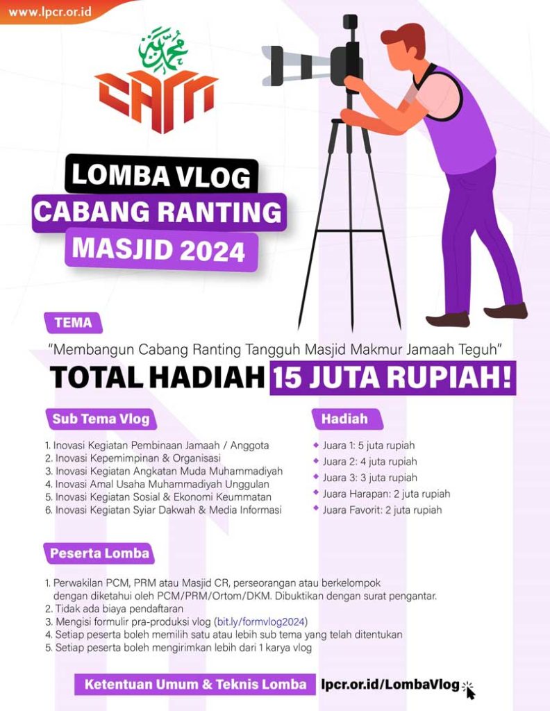 LPCR-PM PP Muhammadiyah Gelar Lomba CRM Muhammadiyah Award 2024 CirebonMU