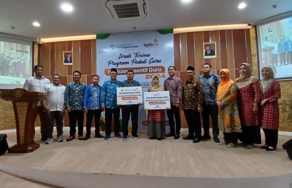 Lazismu dan UPZ Permata Bank Syariah Kolaborasi Gelar Program Peduli Guru CirebonMU