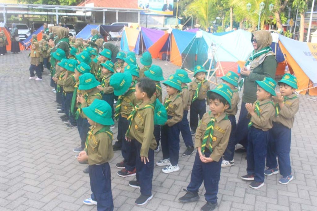 KB TK ABA 3 Kota Madiun Gelar Kemah Ceria Hizbul Wathan CirebonMU